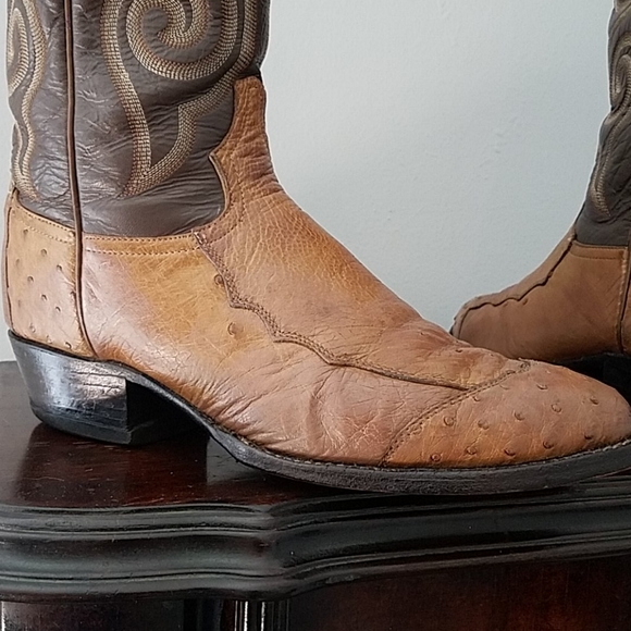 Tony Lama Ostrich Cowboy Boots!! - Picture 12 of 12